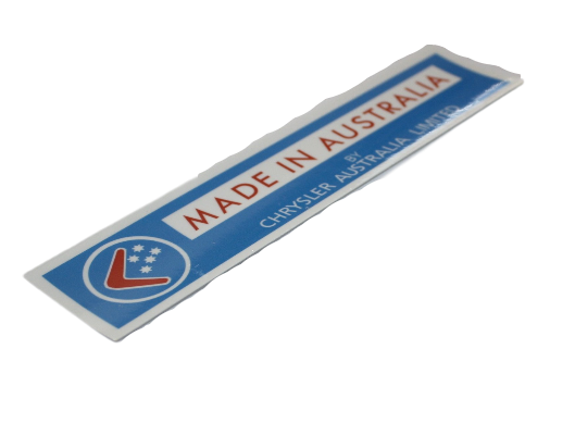 Made In Australia Cowl Decal - Light Blue