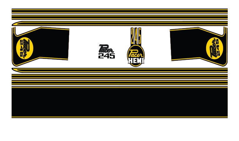 Body Stripe Kit : VG Pacer Hardtop A88/84 Hot Mustard - Decals