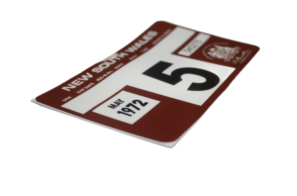 Vintage Rego Sticker : NSW 1972 | Decals