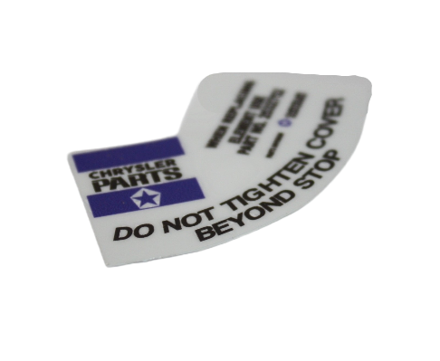 Oil Filter Canister Decal : Slant 6 & 273 ci