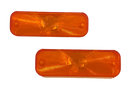 Factory Correct Sabco Rear Indicator / Turn Signal Lens Set : Suits VF & VG Hardtop / VC & VE Sedan (Amber)