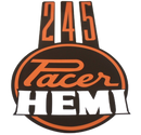 245 Hemi Pacer Bonnet / Hood Decal "orange" : VG Pacer A84 A88