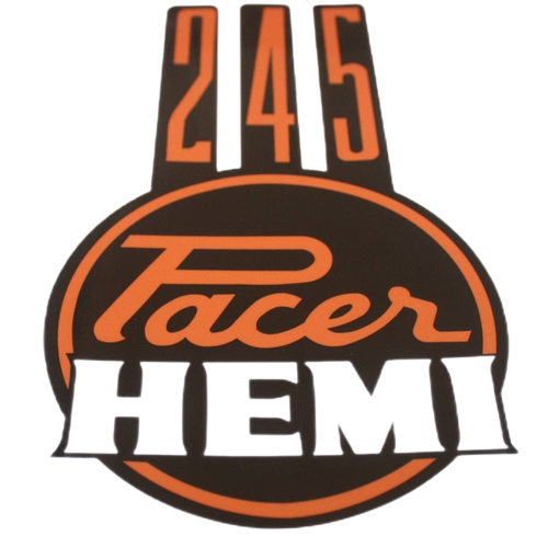 245 Hemi Pacer Bonnet / Hood Decal "orange" : VG Pacer A84 A88