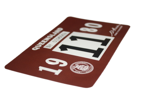 Vintage Rego Sticker : QLD 1980