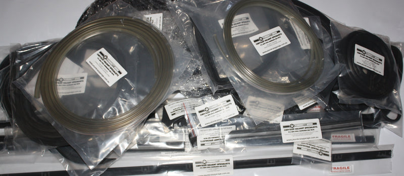 Image 2: Rubber Kit - Black Lock Strips : SV1 Valiant - Body