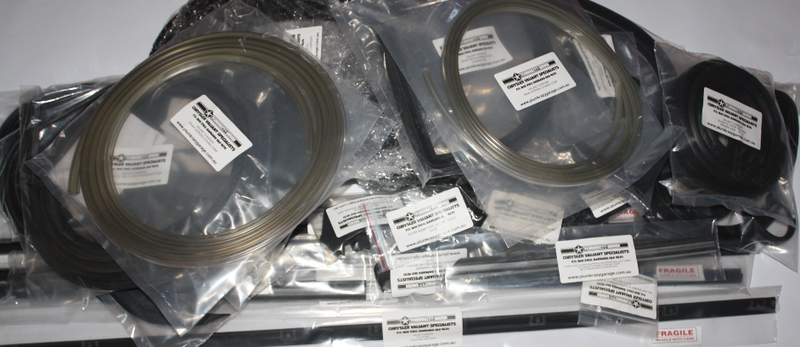 Rubber Kit : VJ-CL Ute - Black Lock Strips (Full Glass)