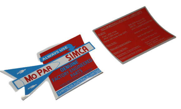 RV1 - SV1 Firewall Decal Set | Decals