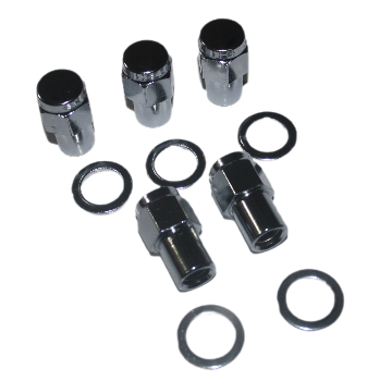 7/16" Chrome Shank Wheel Nuts (Right Hand Thread) - Set of 5X