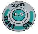 Super Commando Air Cleaner Tribute Decal : Slant Six 225 Turquoise