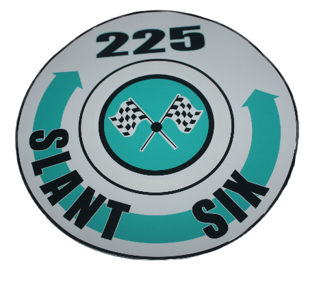 Super Commando Air Cleaner Tribute Decal : Slant Six 225 Turquoise