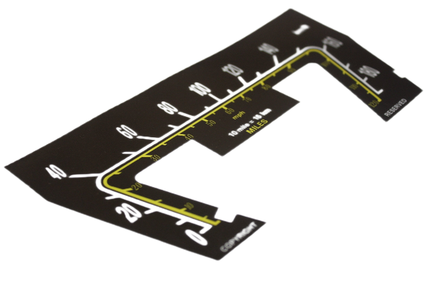 Speedo Gauge Conversion Decal : VG (Non Sports)