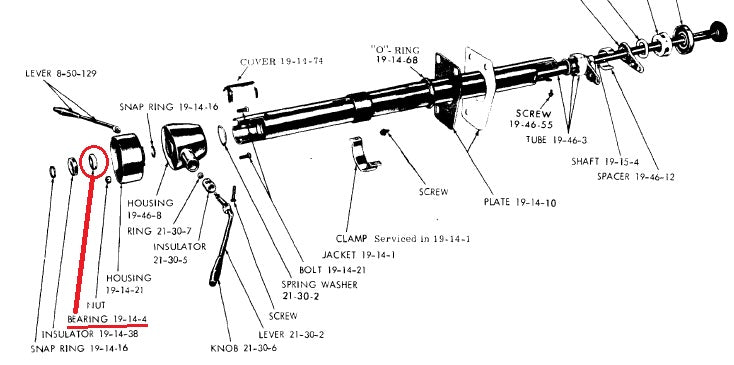 Image 3: Upper Steering Column Shaft Bearing : Genuine Mopar - Steering & Suspension