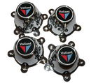 Late Mag Wheel Centre Cap Set, Valiant Black Logo : VH-CM