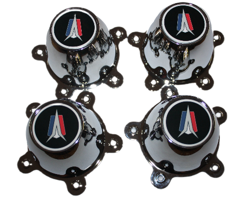 Late Mag Wheel Centre Cap Set, Valiant Mascot Black Logo : VH-CM