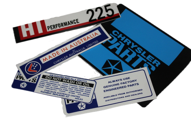 VE Engine Bay Decal Set (2BBL) HI Performance