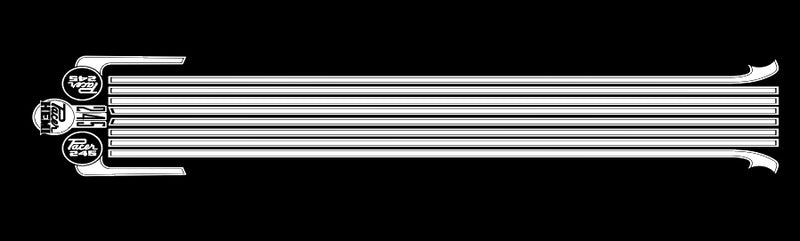 Body Stripe Kit - VG Pacer Base Model White Hockey stripes
