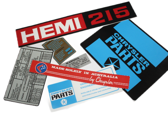 VH Engine Bay Decal Set (Hemi 215)