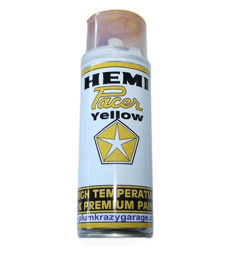2K Premium Paint - Hemi Pacer YELLOW- Aerosol High Temp Engine Paint